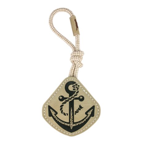 Tall Tails Natural Leather Anchor Tug Dog Toy