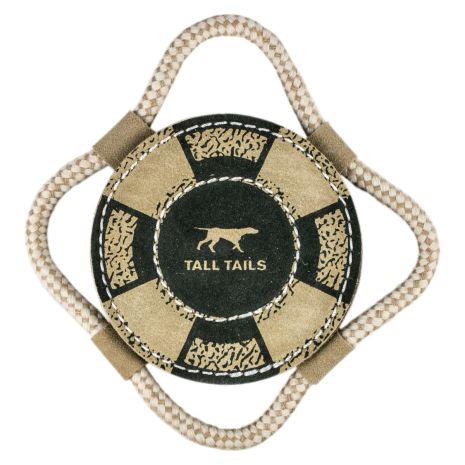 Tall Tails Natural Leather Lifebuoy Tug Dog Toy
