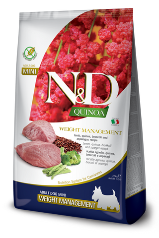 Farmina N&D Quinoa Weight Management Lamb Mini Dry Dog Food