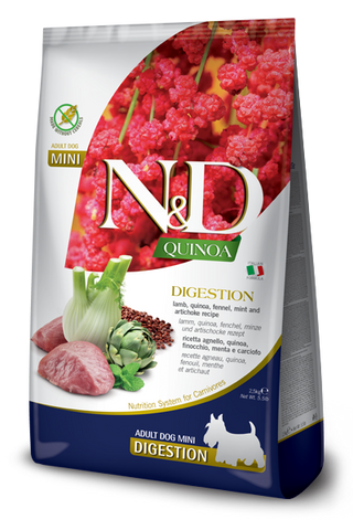 Farmina N&D Quinoa Digestion Lamb Mini Dry Dog Food