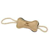 Tall Tails Natural Wool Bone Tug Dog Toy