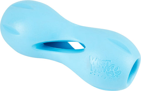 West Paw Qwizl Dog Toy, Aqua blue
