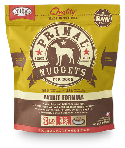 Primal Raw Frozen Canine Rabbit Formula