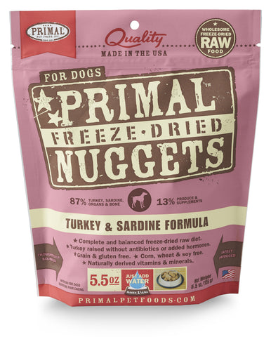 Primal Freeze-Dried Canine Turkey & Sardine Formula
