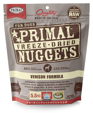 Primal Freeze-Dried Canine Venison Formula