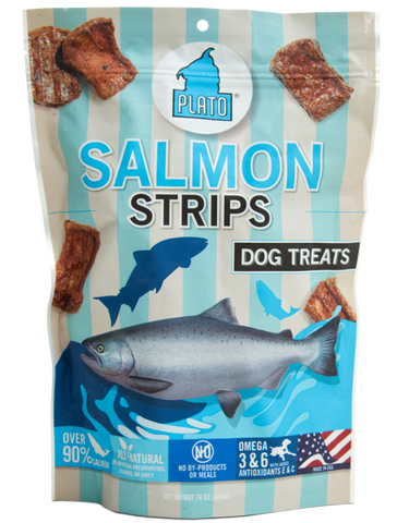 Plato Strip Salmon Dog Treats