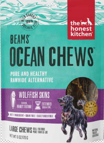 The Honest Kitchen BEAMS OCEAN CHEWS - Wolffish Large 6 oz Pouch