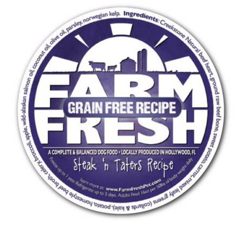Farm Fresh Grain Free Steak n Taters Dog Food