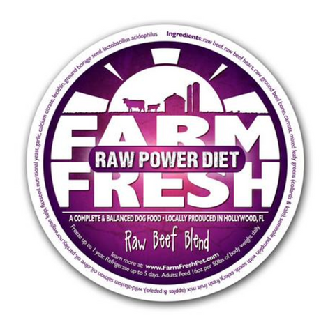 Farm Fresh Raw Beef Dog Food