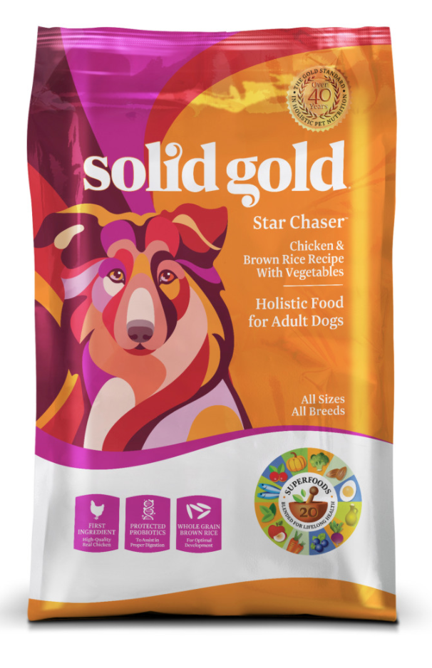 Brown Rice Solid Gold Salmon Dog Food Solid Gold Star Chaser Dog