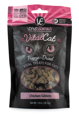 Vital Essentials Freeze-Dried Chicken Giblets Cat Treat