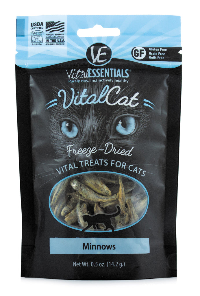 Freeze Dried Minnows Dog Cat Treats - High Protein Omega-3