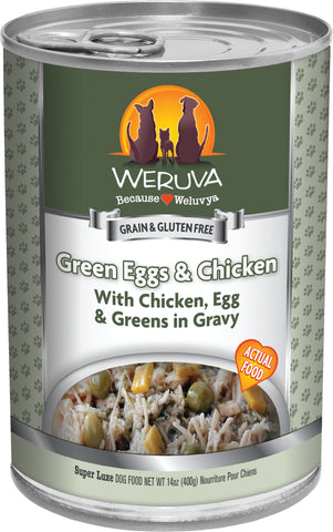 Weruva Green Eggs & Chicken Dog Food 14 oz