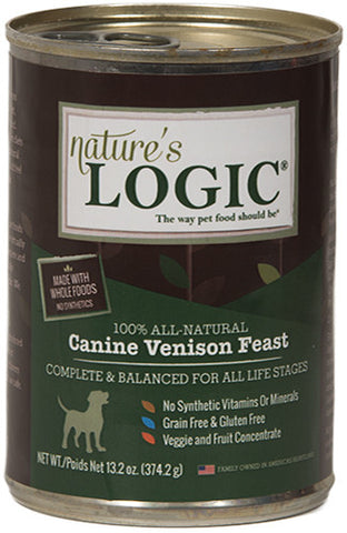 Nature's Logic Canned Venison Dog Food