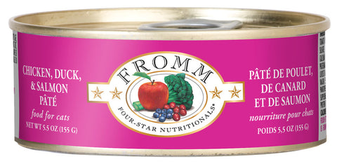 Fromm Four-Star Canned Chicken, Duck & Salmon Cat Food