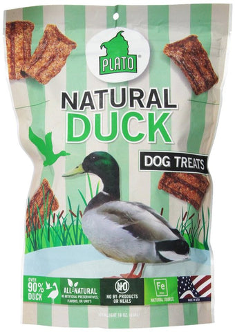 Plato Strips Natural Duck Dog Treats