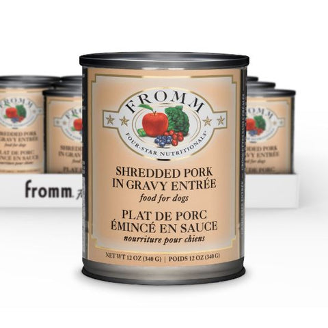 Four-Star Shredded Pork in Gravy Entree Wet Dog Food