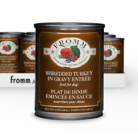 Four-Star Shredded Turkey in Gravy Entree Wet Dog Food