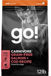 GO! Solutions Carnivore Grain-Free Salmon + Cod Recipe Dry Dog Food