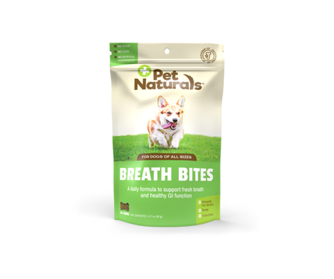 Pet Naturals Breath Bites Dog Supplement All Sizes