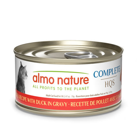 Almo Nature HQS Complete Chicken recipe with Duck in gravy, 70g/2.47oz