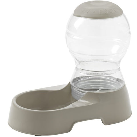 Moderna Food Bubble Gravity Feeder 0.5 Gallon, Warm Gray