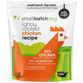 Smallbatch Lightly Cooked Chicken Recipe Frozen Dog Food