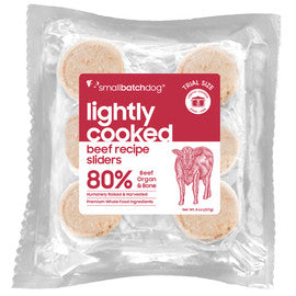 Smallbatch Lightly Cooked Beef Recipe Frozen Dog Food