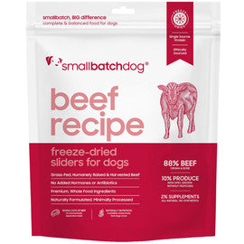 Smallbatch Beef Recipe Sliders Freeze-Dried Dog Food