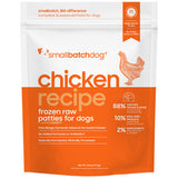Smallbatch Chicken Recipe Patties Raw Frozen Dog Food