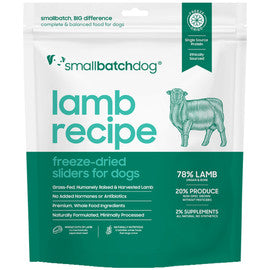 Smallbatch Lamb Recipe Sliders Freeze-Dried Dog Food