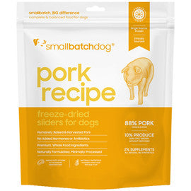 Smallbatch Pork Recipe Sliders Freeze-Dried Dog Food