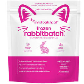 Smallbatch Rabbitbatch Sliders Raw Frozen Cat Food