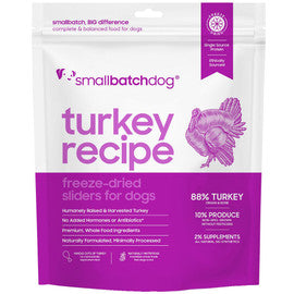 Smallbatch Turkey Recipe Sliders Freeze-Dried Dog Food