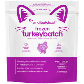 Smallbatch Turkeybatch Sliders Raw Frozen Cat Food