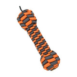 Tall Tails Orange Braided Bone Tug Dog Toy