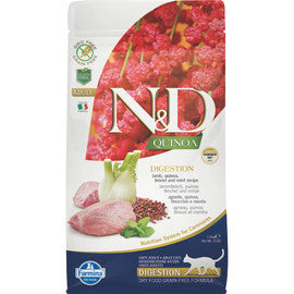 Farmina N&D Quinoa Digestion Lamb, Quinoa, Fennel & Mint Dry Cat Food