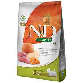 Farmina N&D Pumpkin Wild Boar, Pumpkin & Apple Recipe Adult Mini Kibble Dry Dog Food