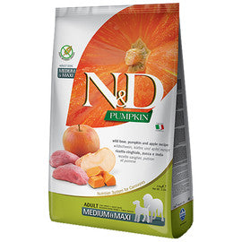 Farmina N&D Pumpkin Wild Boar, Pumpkin & Apple Recipe Adult Medium/Large Breed Dry Dog Food