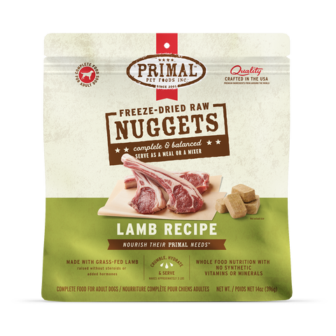 Freeze-Dried Raw Nuggets Dog Food - Lamb Recipe