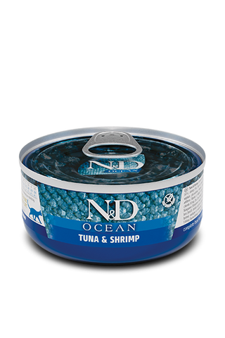 Farmina N&D Ocean Tuna & Shrimp Stew Wet Cat Food, 2.5 oz