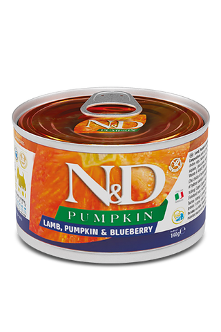 Farmina N&D Pumpkin Lamb, Pumpkin & Blueberry Adult Mini Wet Dog Food, 4.9 oz