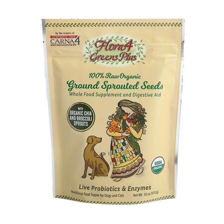 Carna4 Topper Flora4 Greens Plus Sprouted Seeds 18oz