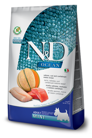 Farmina N&D Ocean Salmon, Cod & Cantaloupe Melon Adult Dry Dog Food