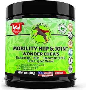 Wizardpet Hemp Hip & Join with Onder Chews