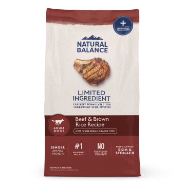 Natural Balance Limited Ingredient Beef & Brown Rice Recipe Dry Dog Food, 24 lb