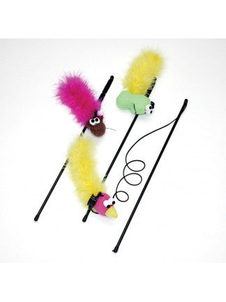 Spot Feather Boa Cat Toy with Wand & Catnip