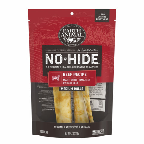 Earth Animal No-Hide Rolls for Dogs, Medium 7", 2 Count