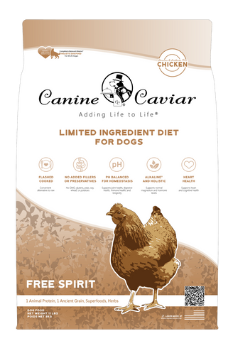 Canine Caviar Free Spirit Limited Ingredient Alkaline® Entrée All Life Stages, 22lb