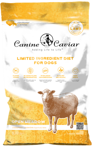Canine Caviar Open Meadow Limited Ingredient Alkaline® Entrée All Life Stages, 22lb